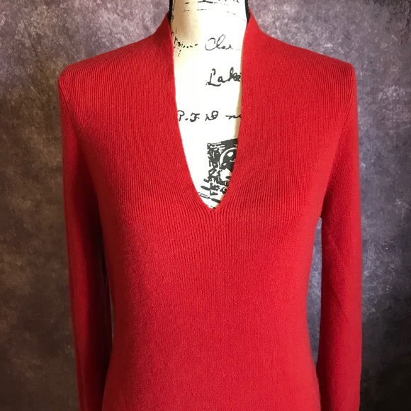 🚨SOLD🚨rag & bone Red ‘Natasha’ Cashmere Dress L - Picture 5 of 8